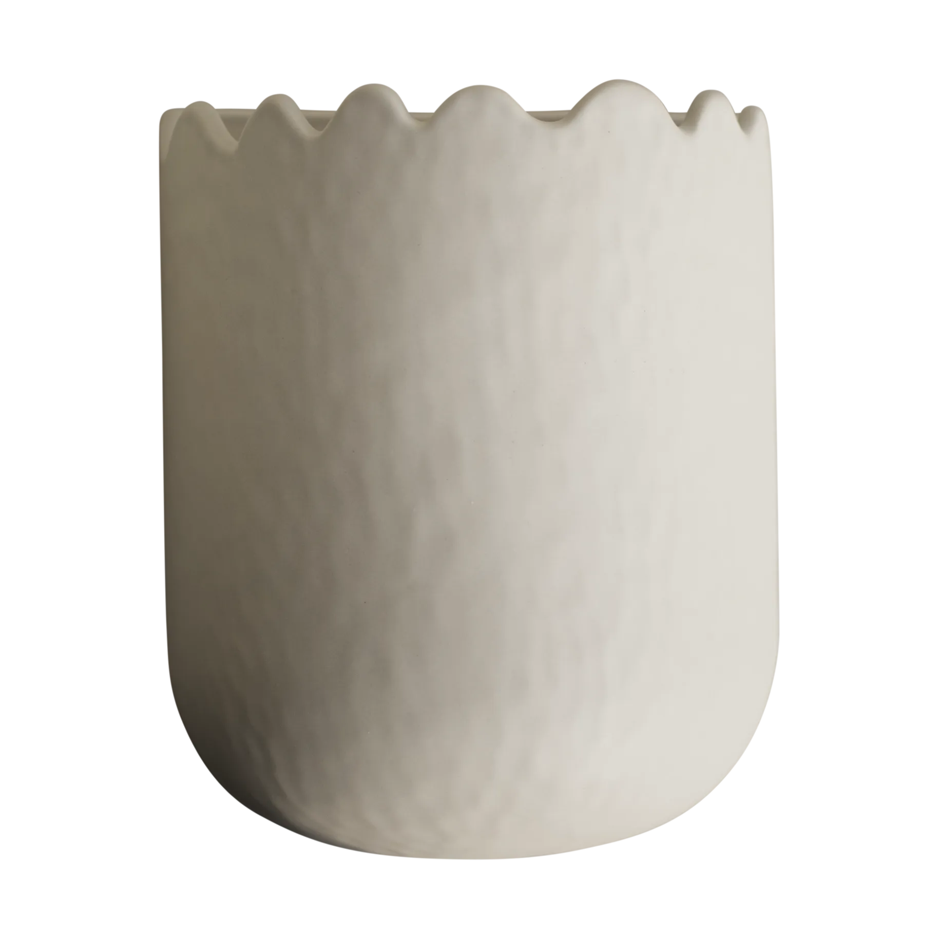 Flowery wandpot 19 cm, Creme DBKD