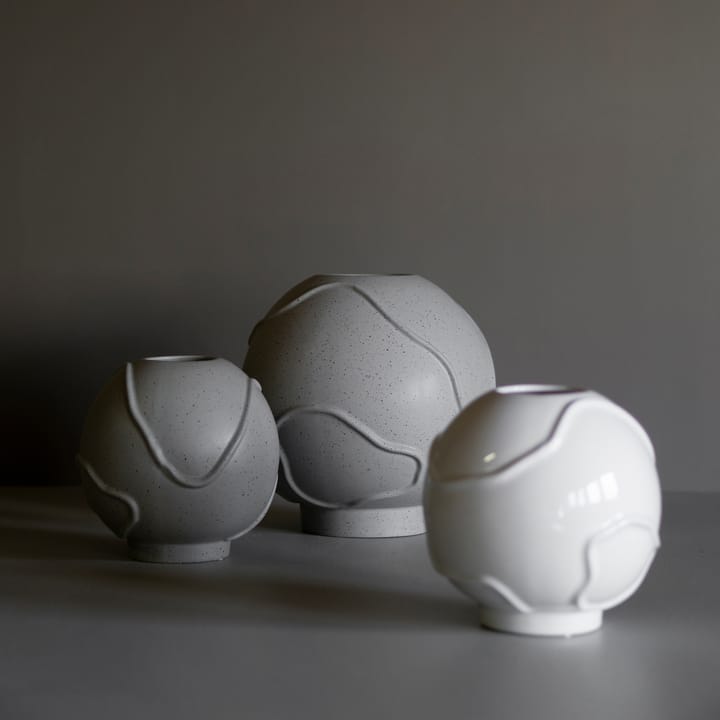 Form vaas Ø18 cm, Shiny white DBKD