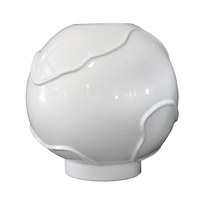 Form vaas Ø25 cm, Shiny white DBKD