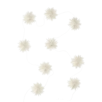 Garland slinger sneeuwvlok - White  - DBKD