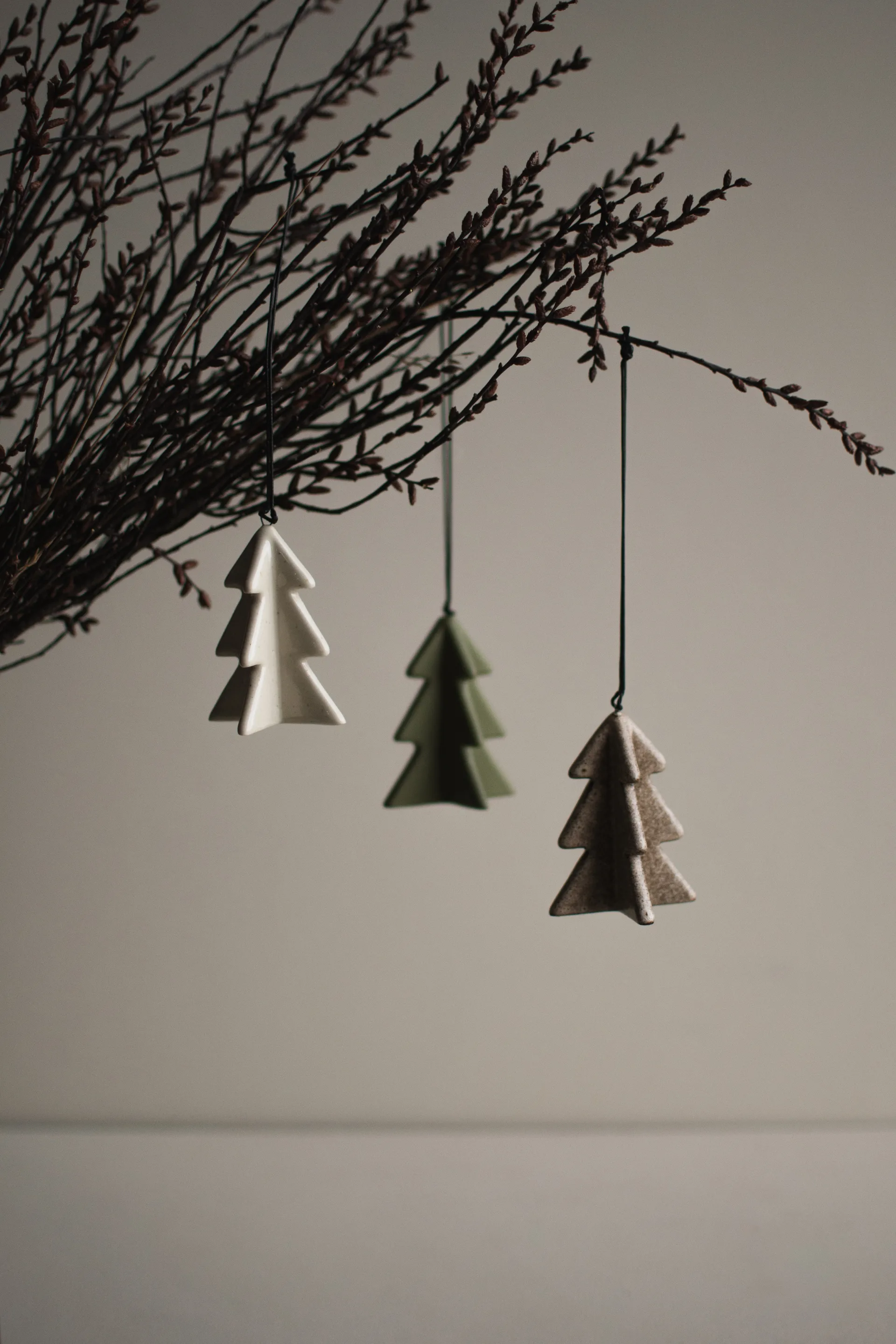 Hangende winterboom 7 cm, Vanille DBKD