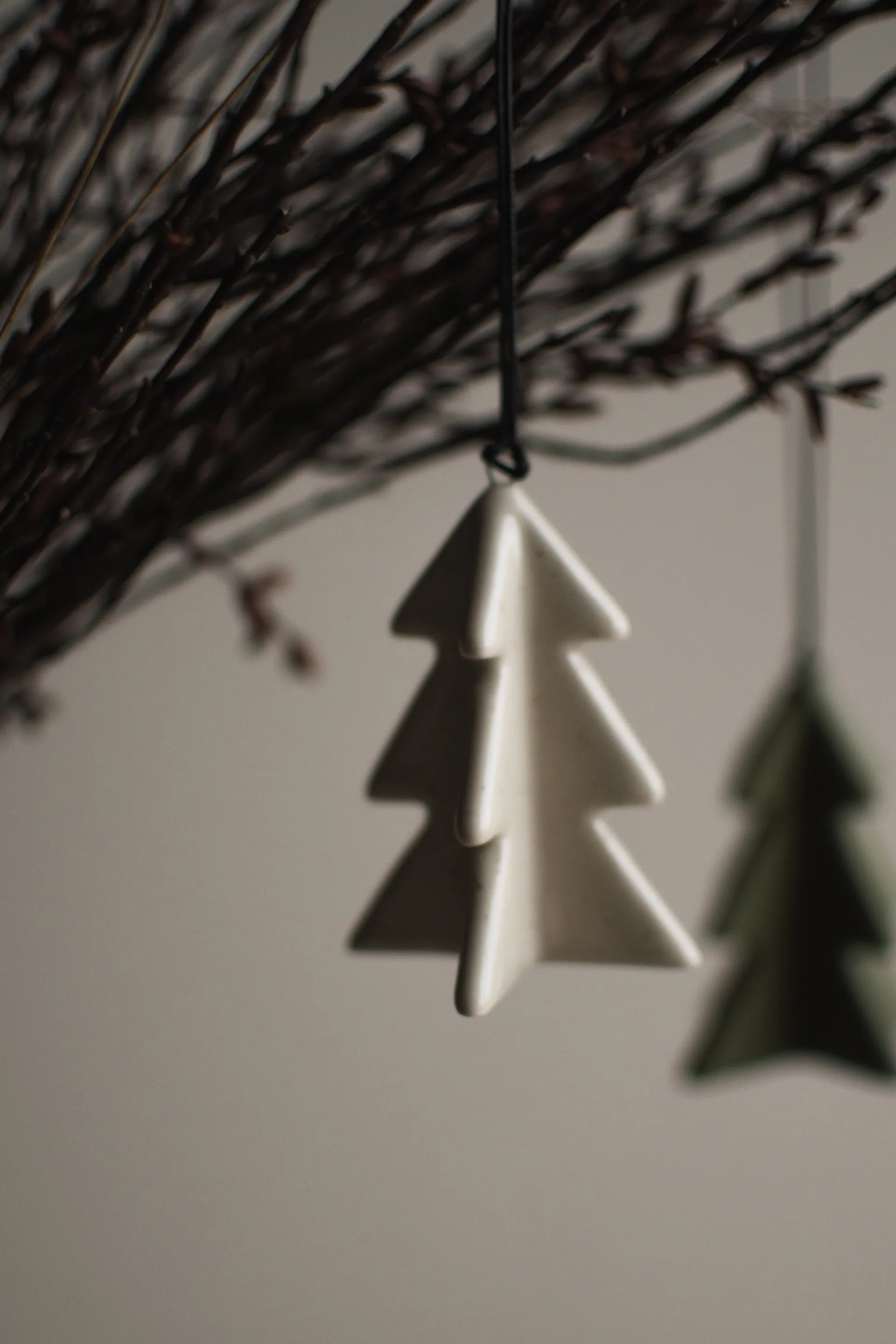 Hangende winterboom 7 cm, Vanille DBKD