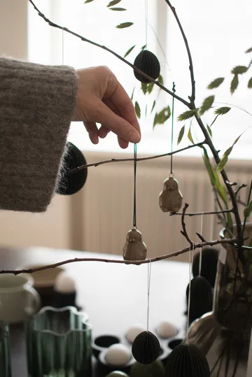 Hanging Chubby chicken decoratiehanger - Beige - DBKD