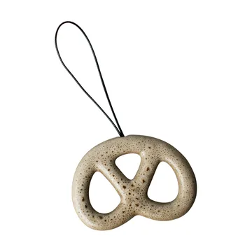 Hanging pretzel decoratiehanger - Beige - DBKD