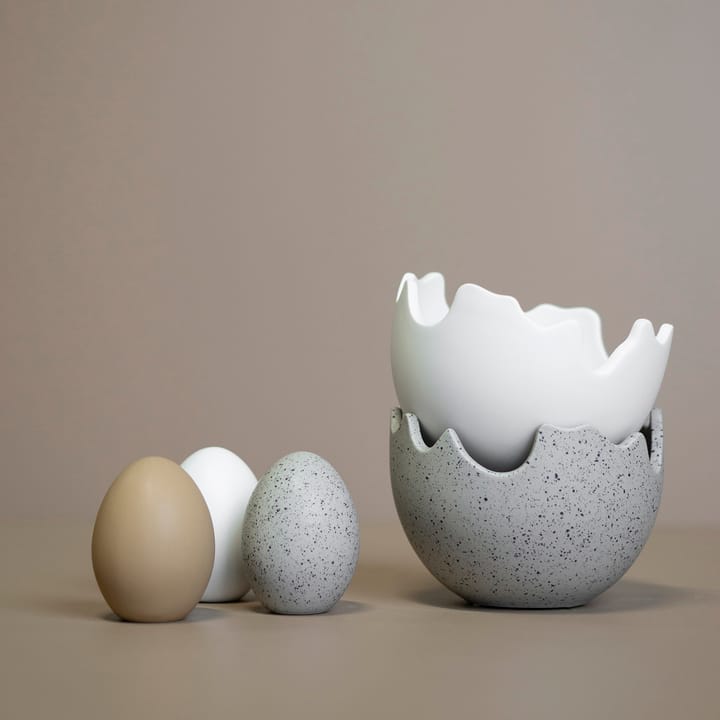 Happy Easter kom eierschaal large, White DBKD