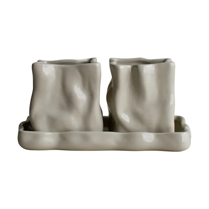 Herb bloempot 3-delig - Creme - DBKD