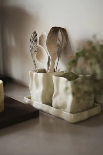 Herb bloempot 3-delig - Creme - DBKD