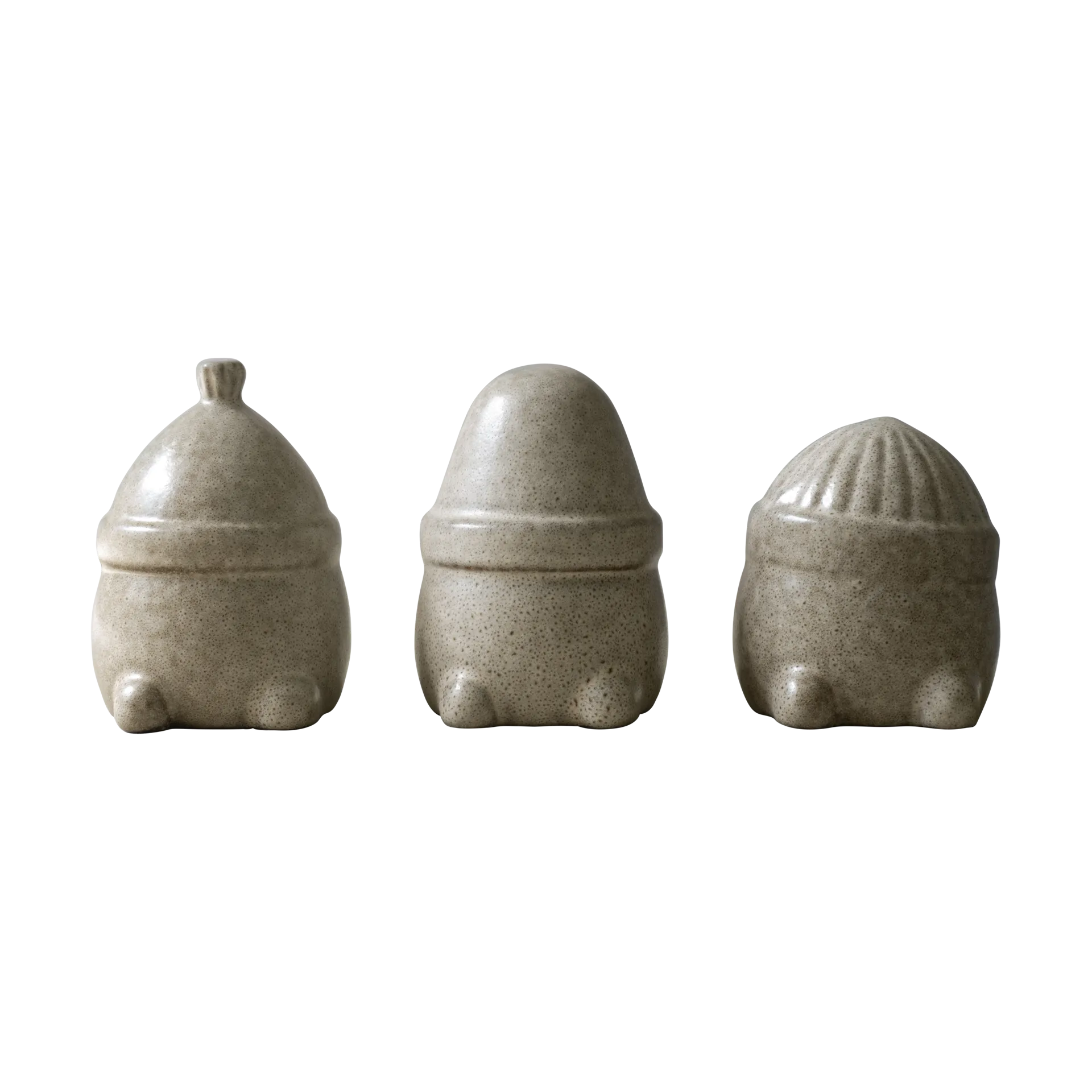 Hipster Triplets kerstdecoratie 3-pack, Beige DBKD