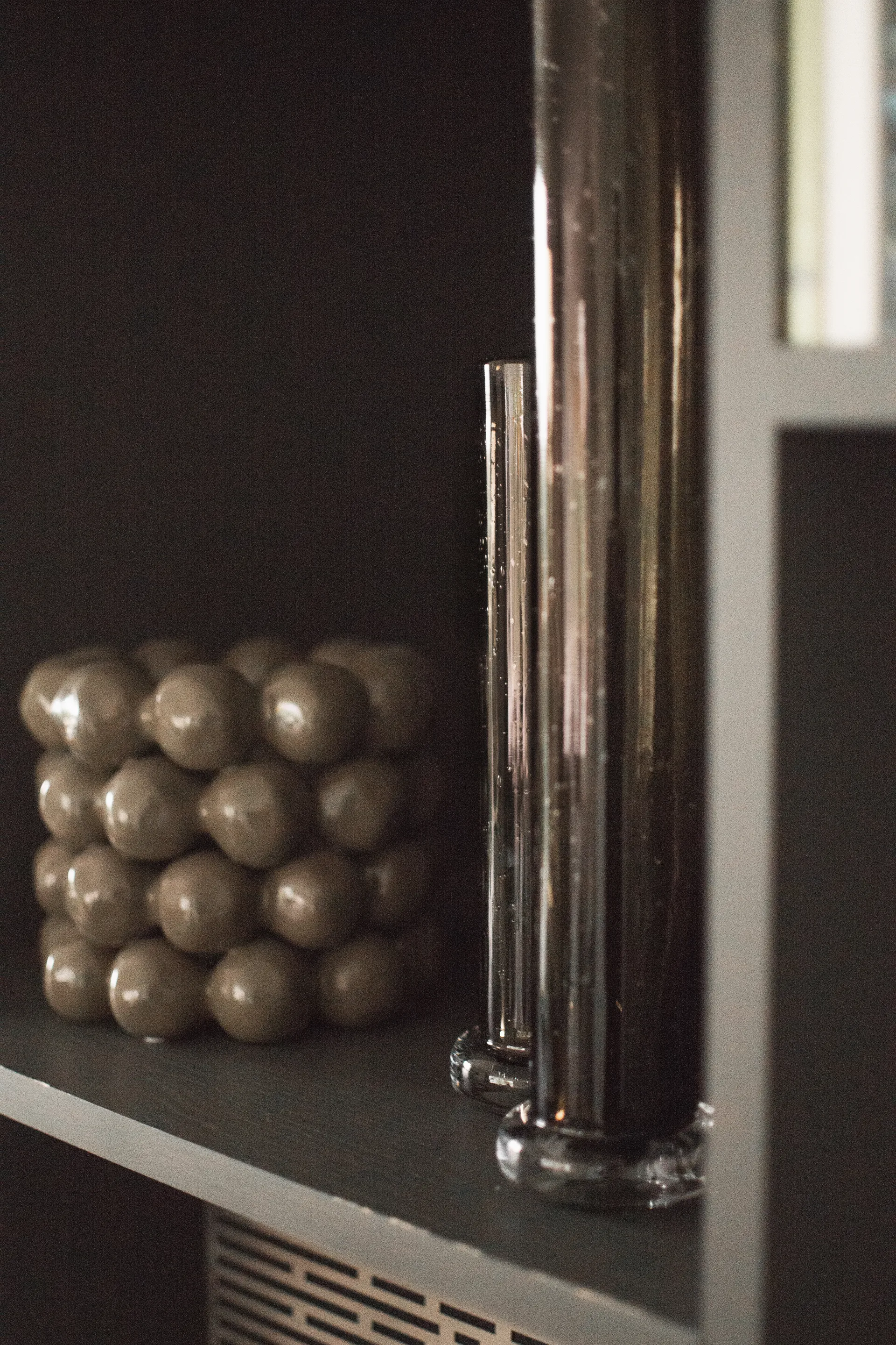 Hoge vaas, Bruin, 25 cm DBKD