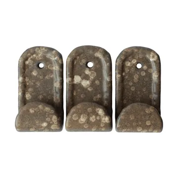 Hook haken 3-pack - Brown dot - DBKD