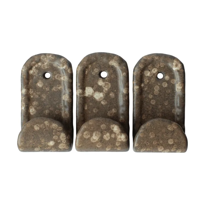 Hook haken 3-pack - Brown dot - DBKD