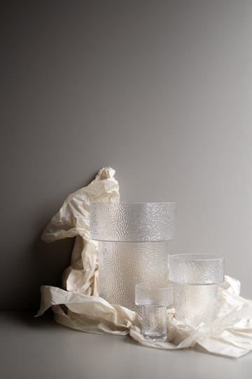 Keeper glazen vaas structuur - 12 cm - DBKD