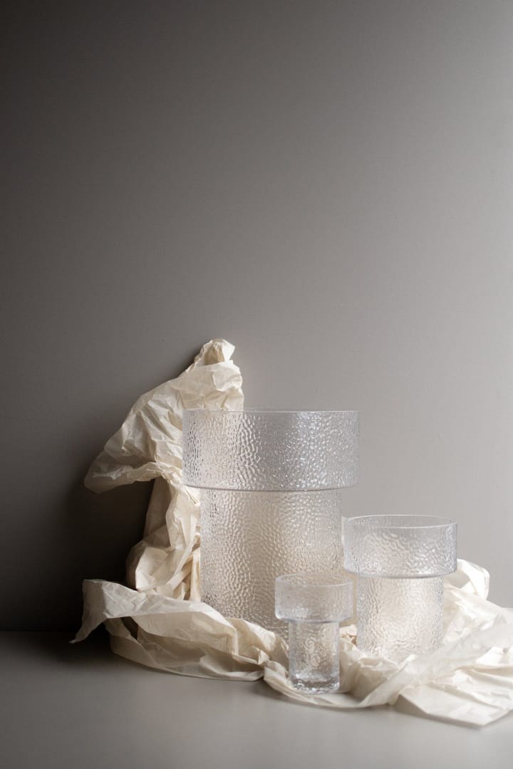 Keeper glazen vaas structuur, 12 cm DBKD