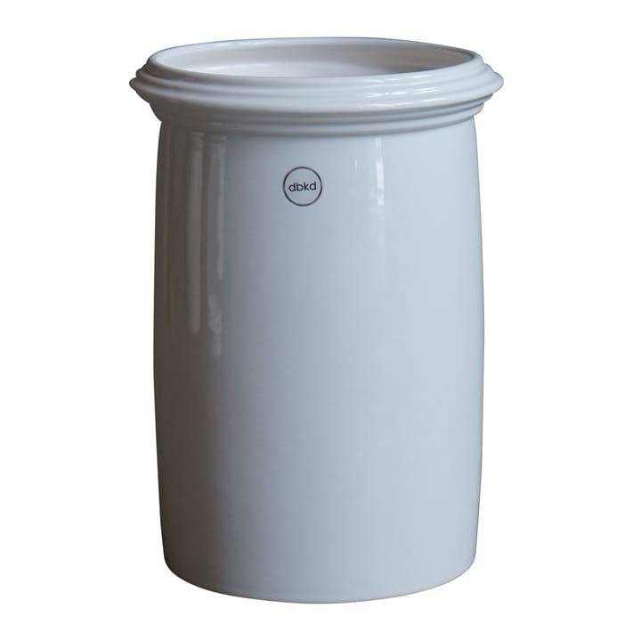 Kruset pot glanzend wit - Large Ø18 cm - DBKD