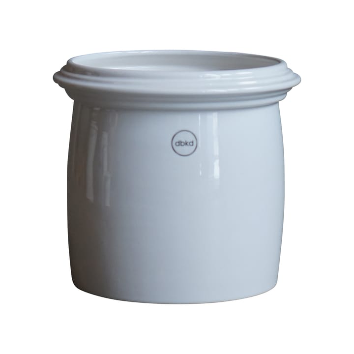 Kruset pot glanzend wit - Small Ø18 cm - DBKD