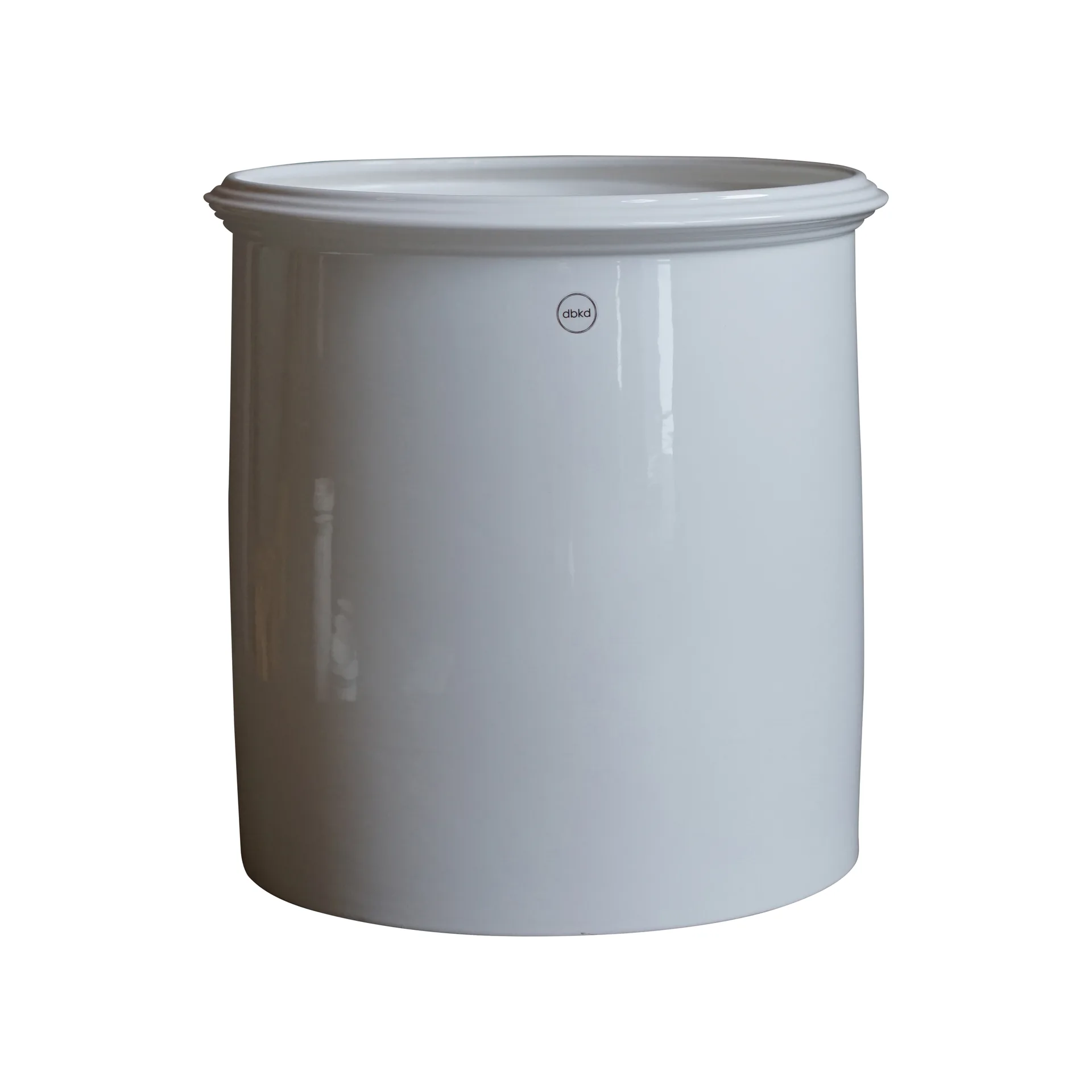 Kruset pot glanzend wit, XL Ø34 cm DBKD