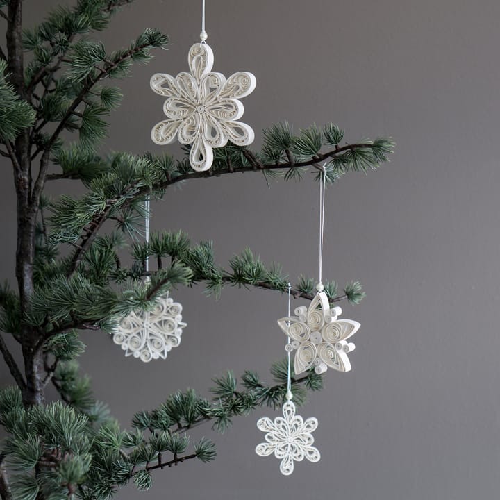 Light Flake sneeuwvlok wit, Klein Ø8 cm DBKD