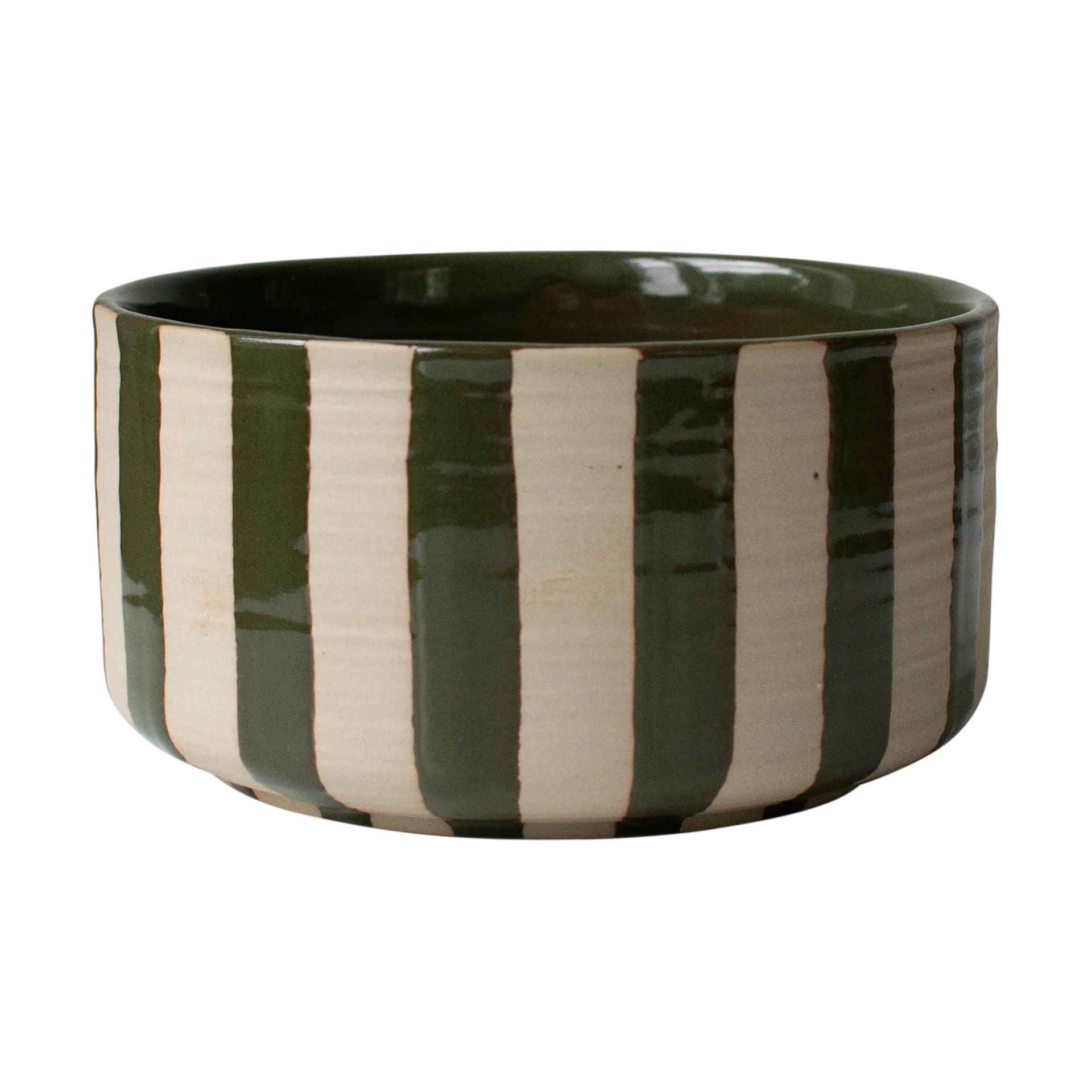 Line decoratieschaal Ø16 cm, Stripe Green DBKD