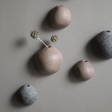 Miniature hangende wandvaas bruin - Medium Ø9 cm - DBKD