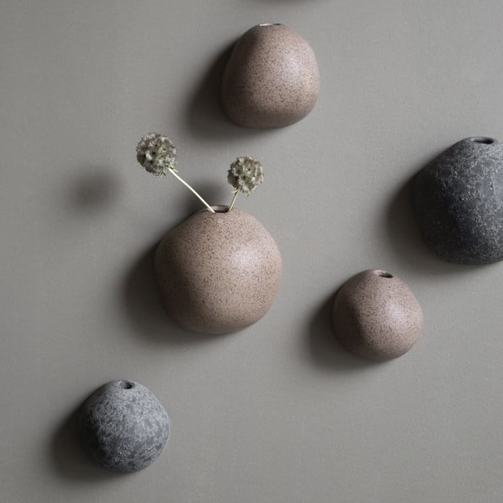 Miniature hangende wandvaas bruin - Small Ø8 cm - DBKD