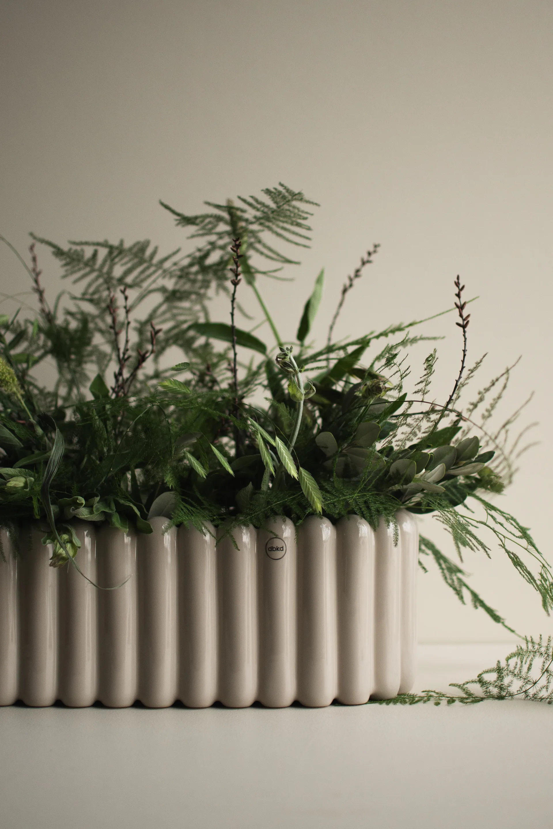 Mist bloempot ovaal, Glanzende mol DBKD