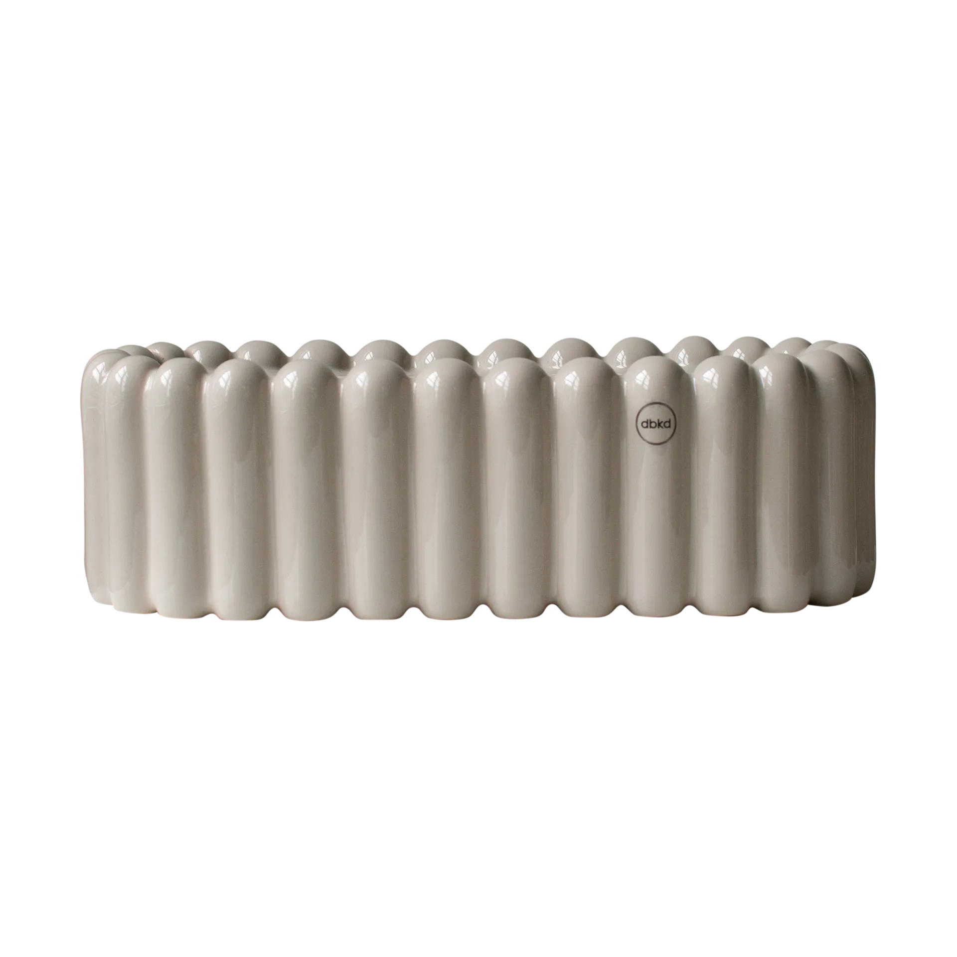 Mist pot ovaal small 35 cm, Glanzende mol DBKD