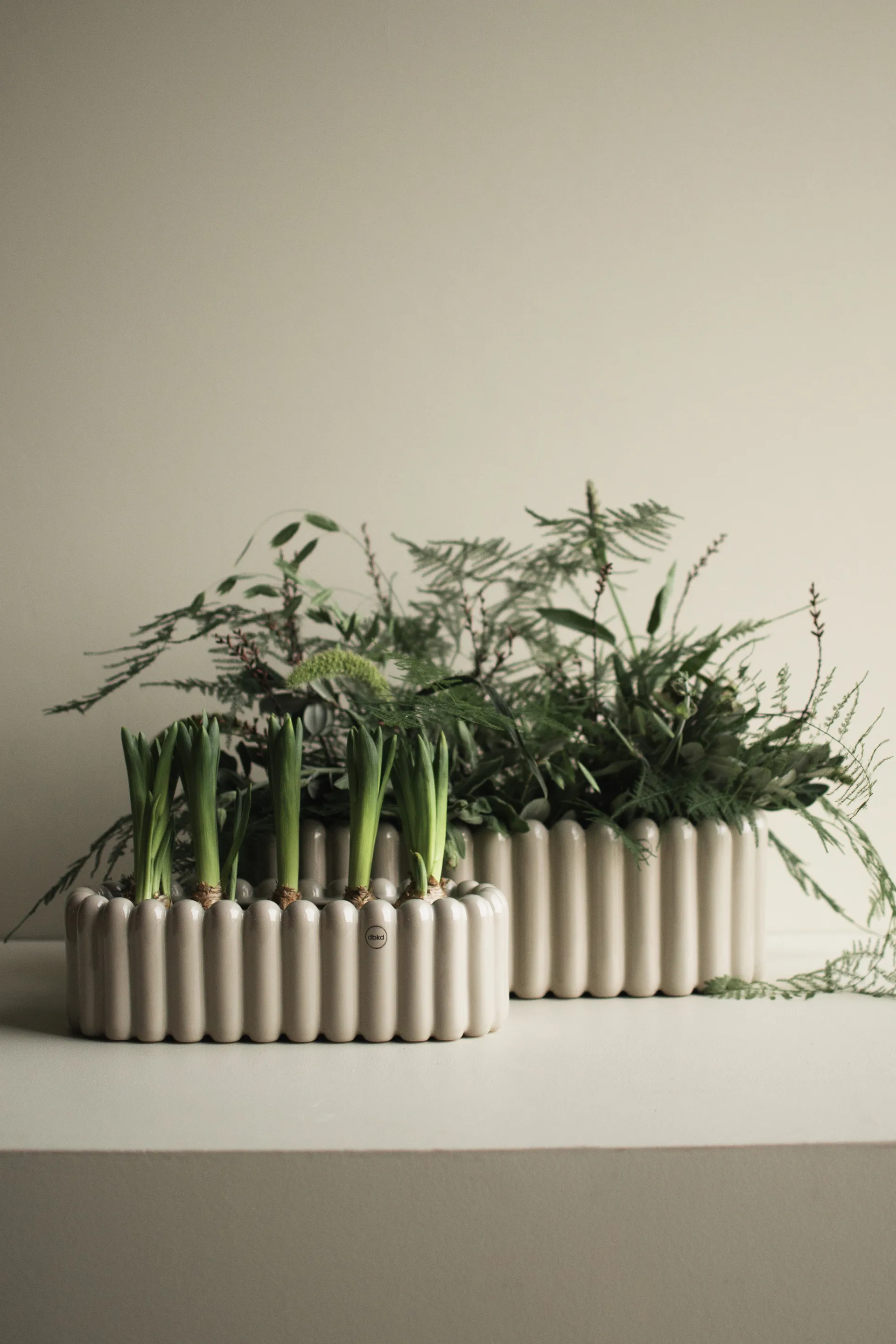 Mist pot ovaal small 35 cm, Glanzende mol DBKD