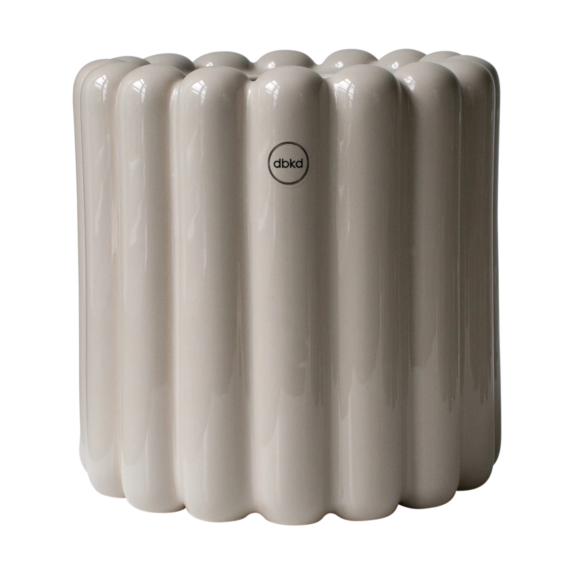 Mist pot small Ø19x19 cm, Glanzende mol DBKD