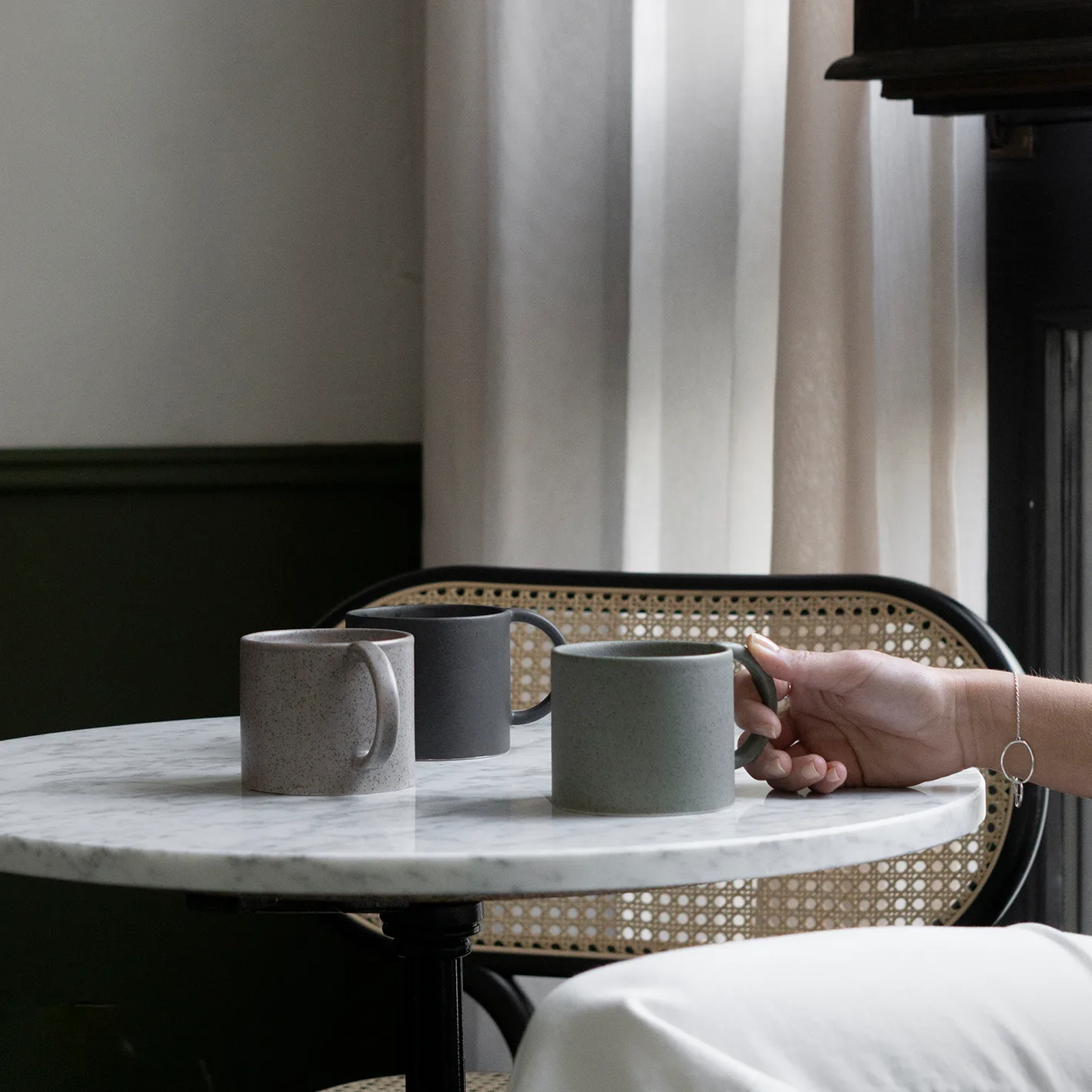 Mug keramieken mok, Black DBKD