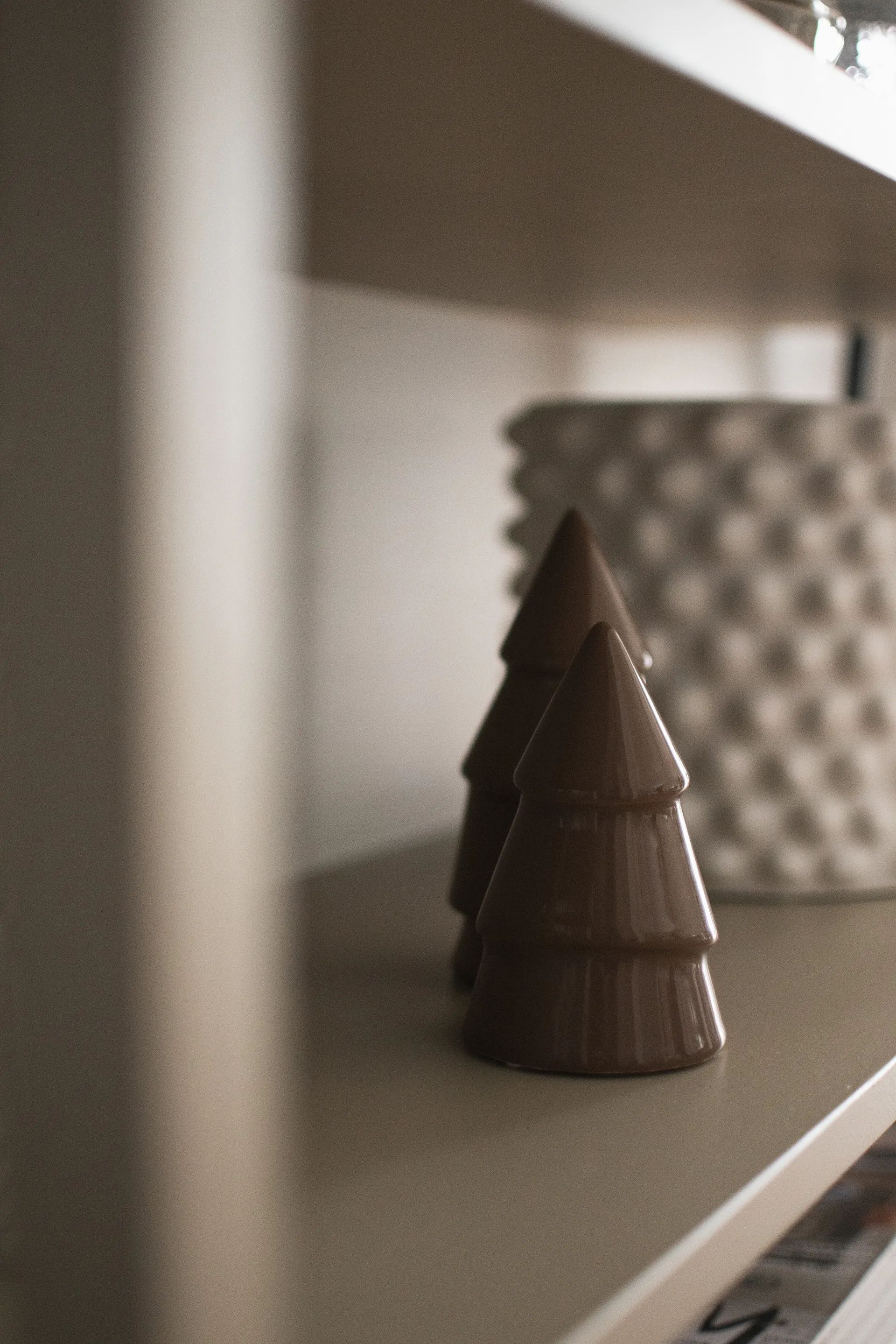 Narrow decoratie 14 cm, Shiny nougat DBKD