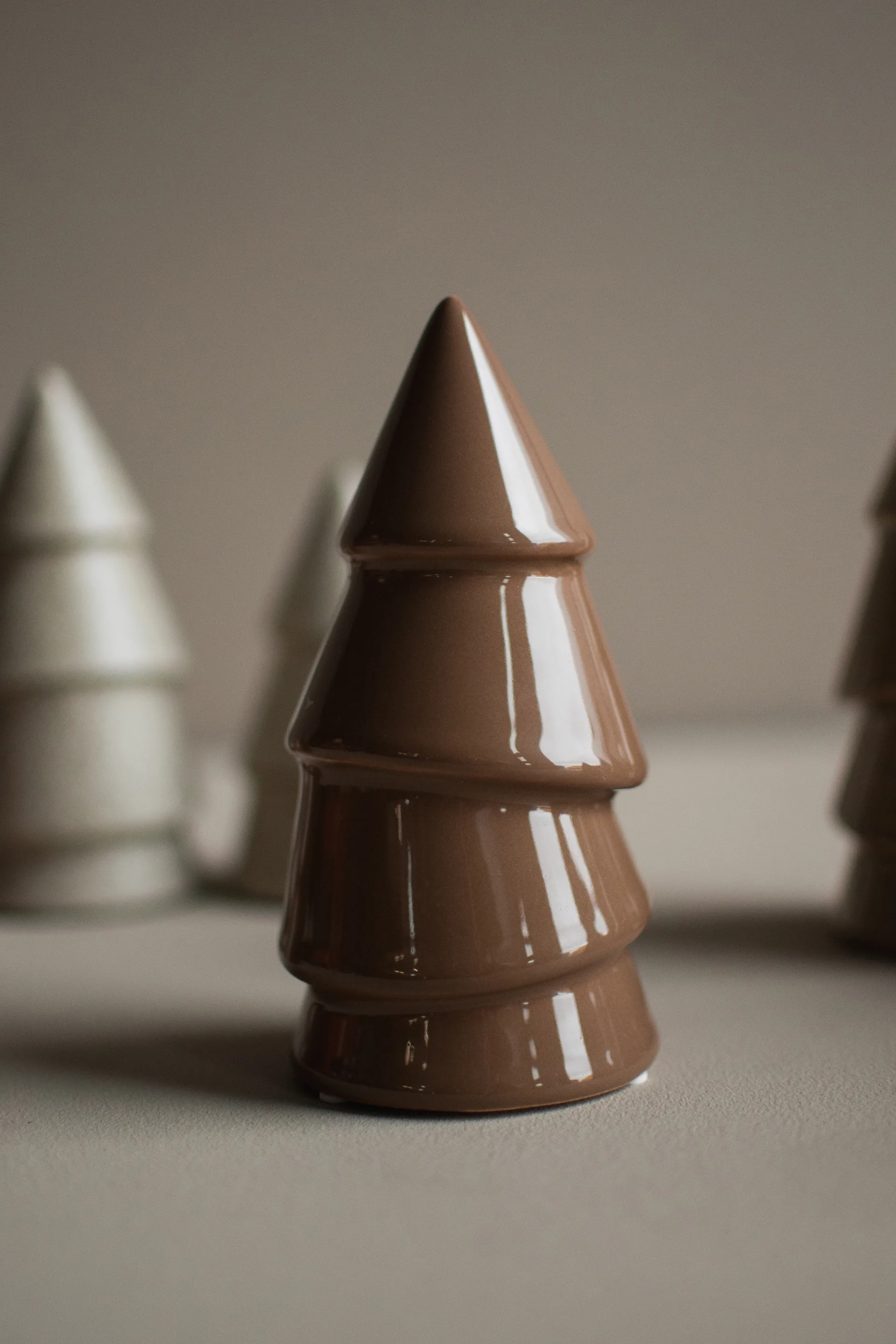 Narrow decoratie 14 cm, Shiny nougat DBKD