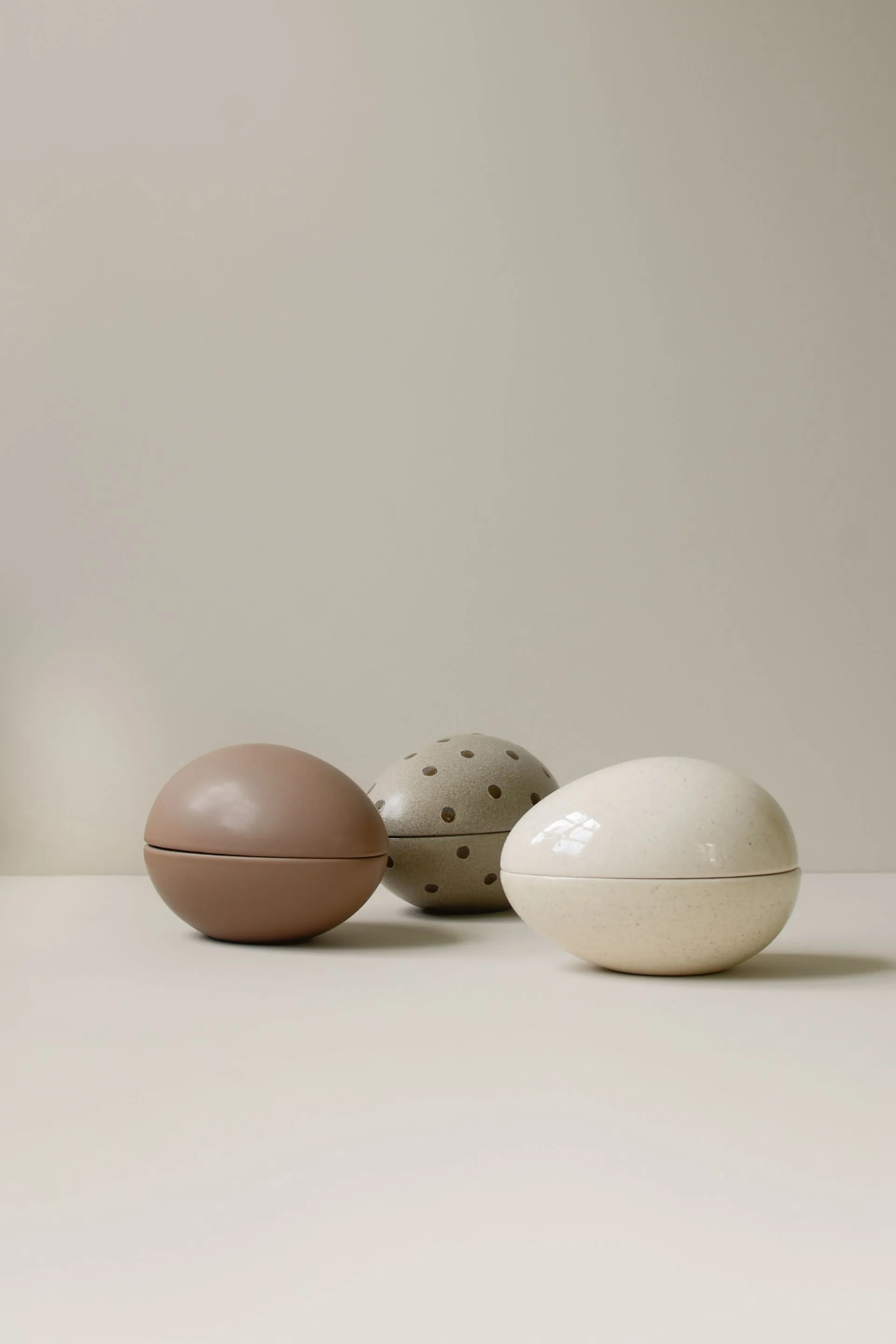 Nest schaal, Beige dot DBKD