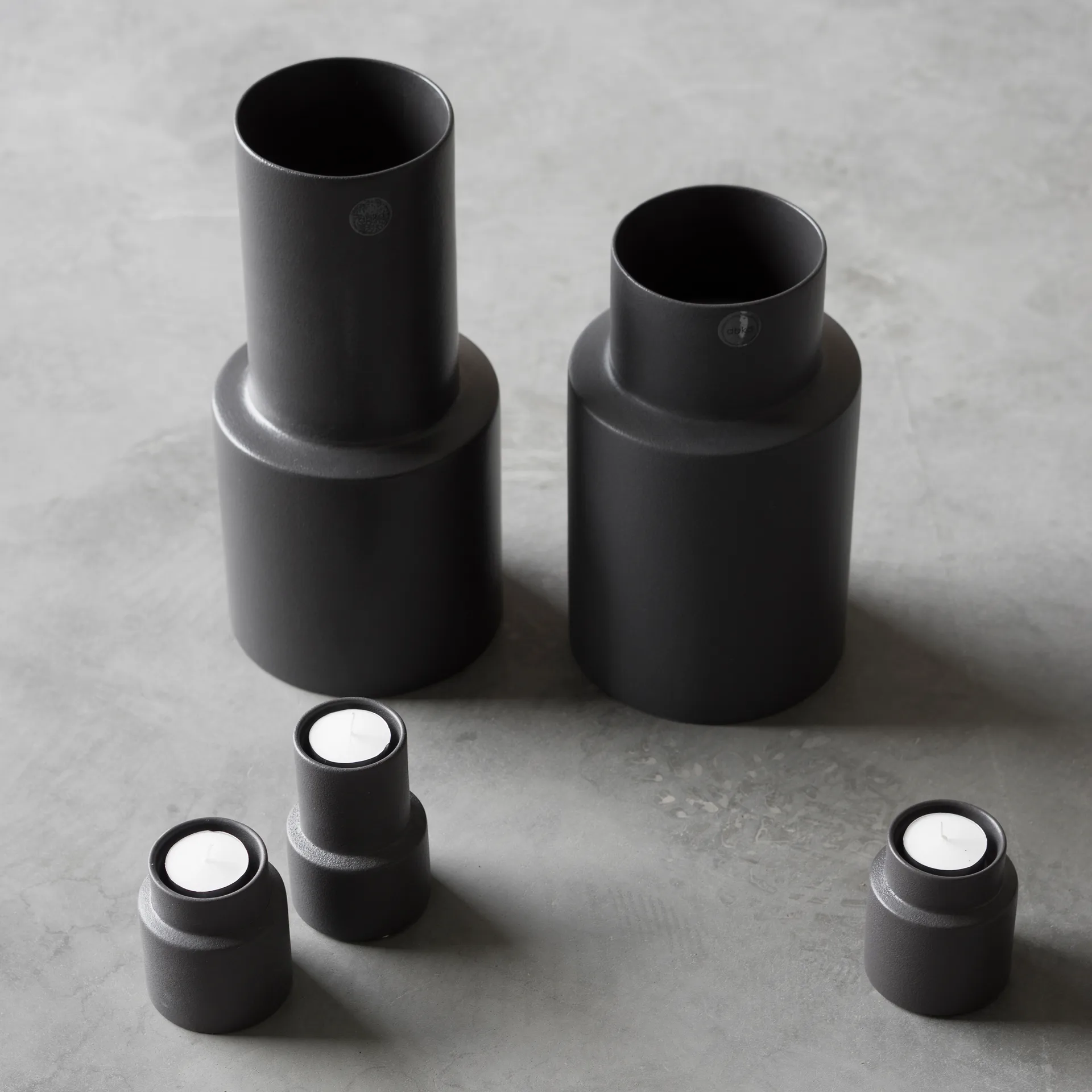 Oblong theelichthouder large, Iron DBKD