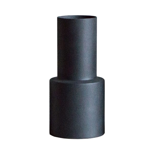 Oblong vaas cast iron (zwart) - groot - 30 cm. - DBKD