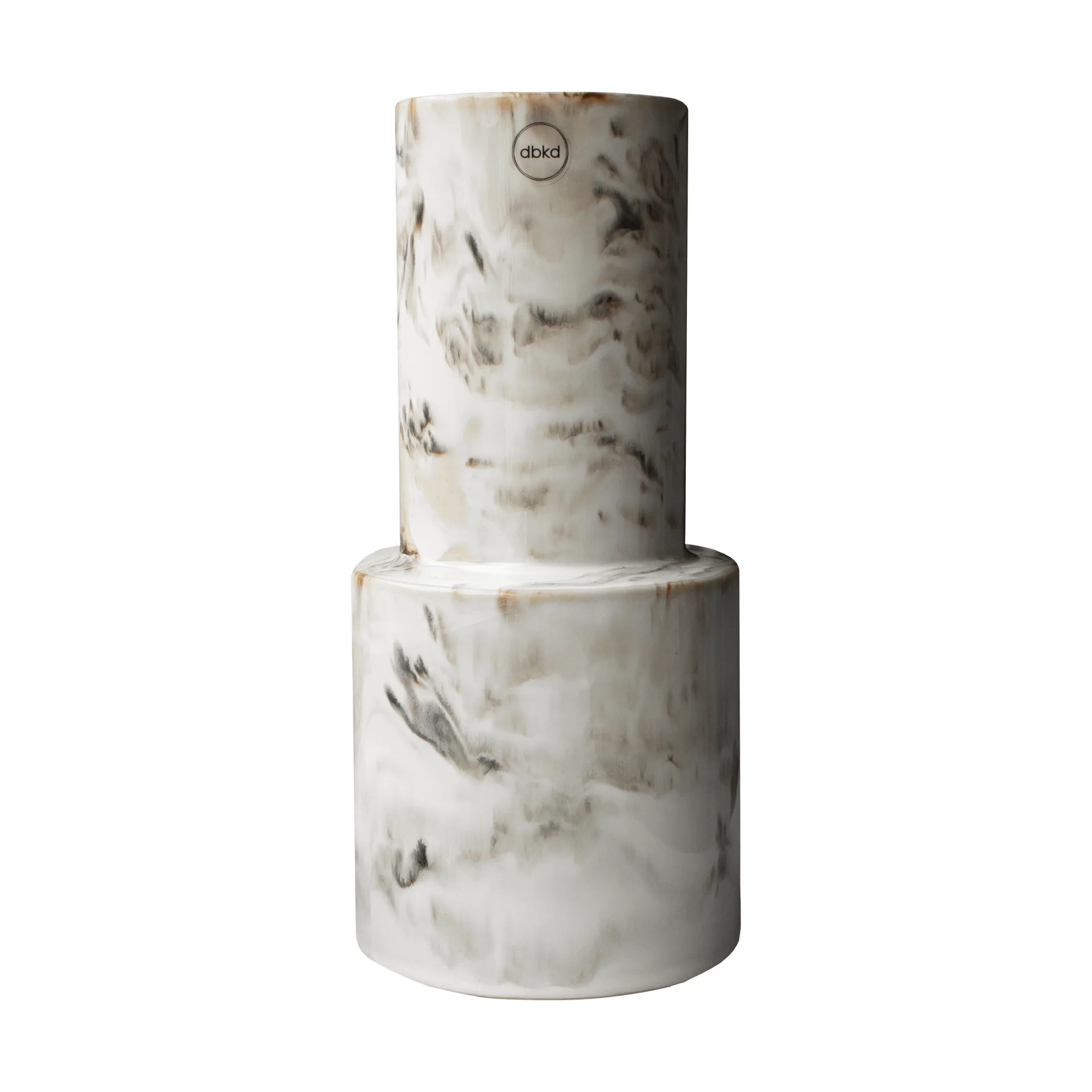 Oblong vaas, Glanzend mole, groot, 30 cm DBKD