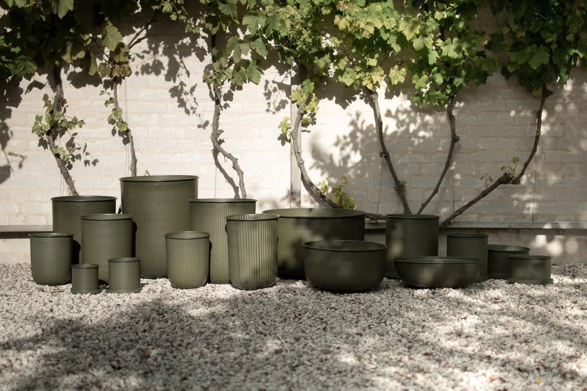 Out bloempot 3-delig, Green DBKD