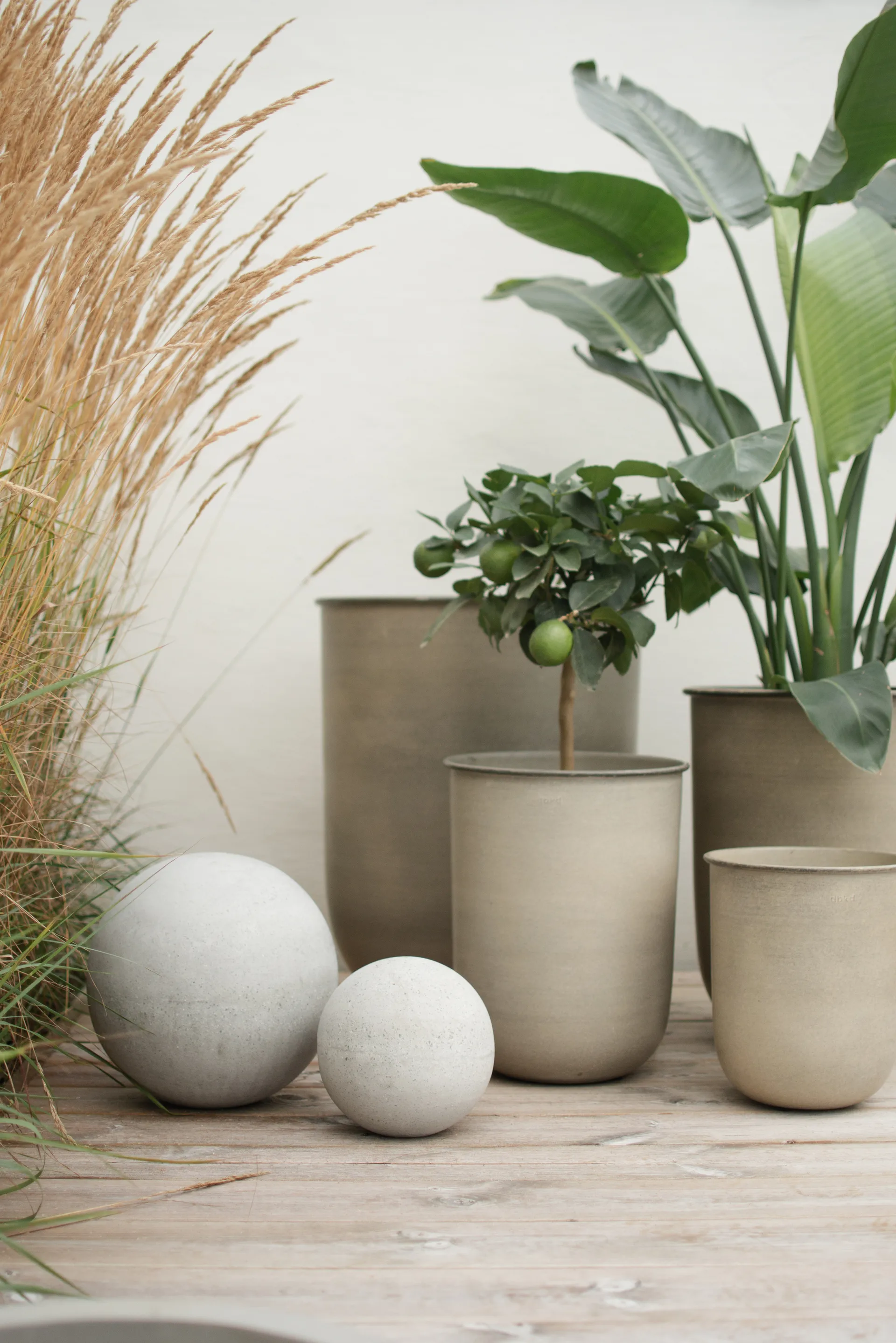 Out bloempot 4-delig, Beige DBKD