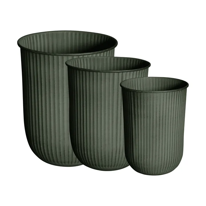 Out stripe bloempot 3-pack - Green - DBKD