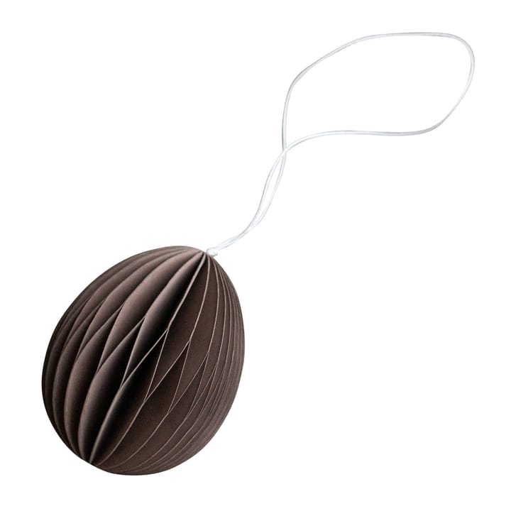 Ovoid paashanger papier 7 cm - Brown - DBKD