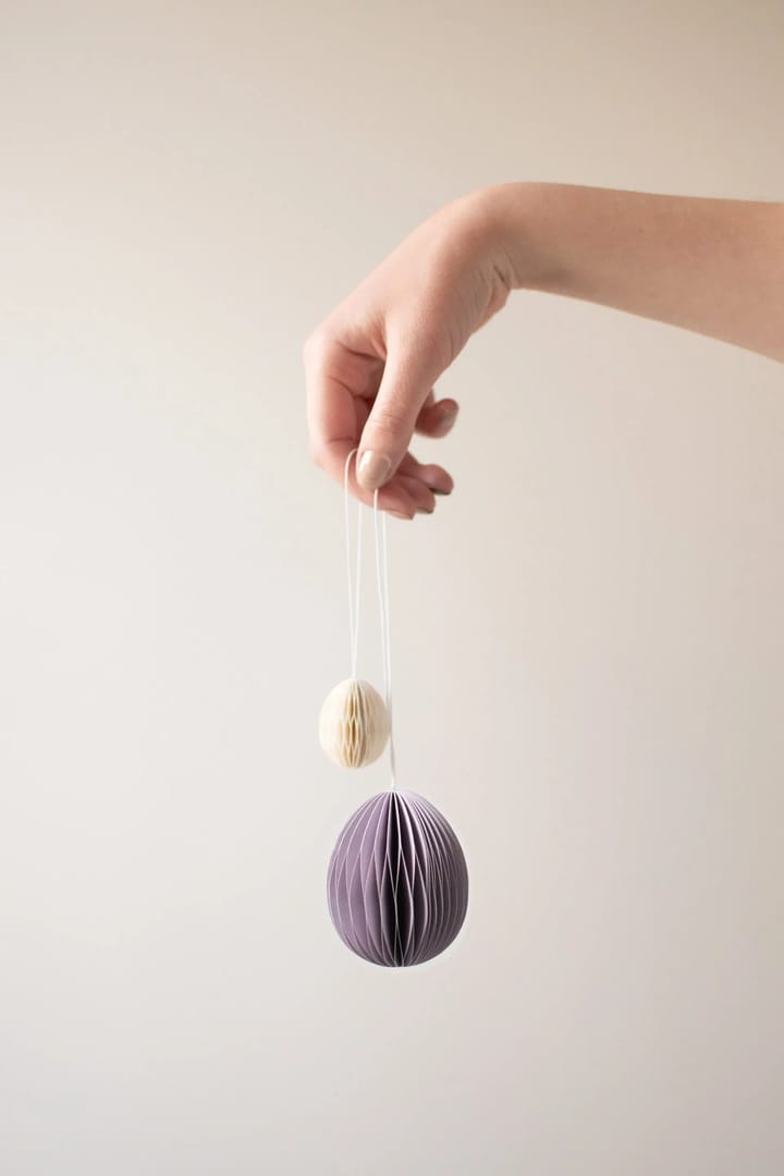 Ovoid paashanger papier 7 cm, Purple DBKD