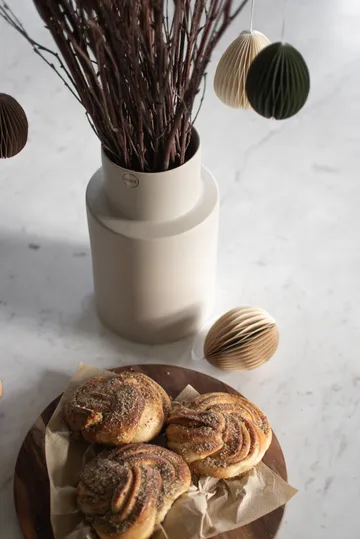 Ovoid paashanger papier 7 cm - Sand - DBKD