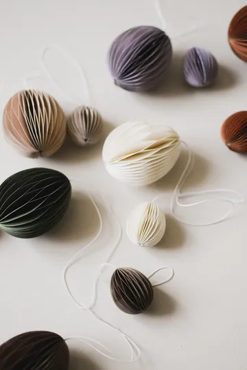 Ovoid paashanger papier 7 cm - Sand - DBKD