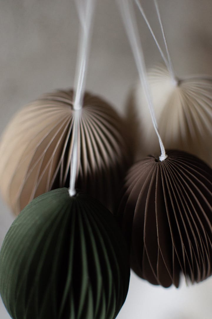 Ovoid paashanger papier 7 cm, Sand DBKD
