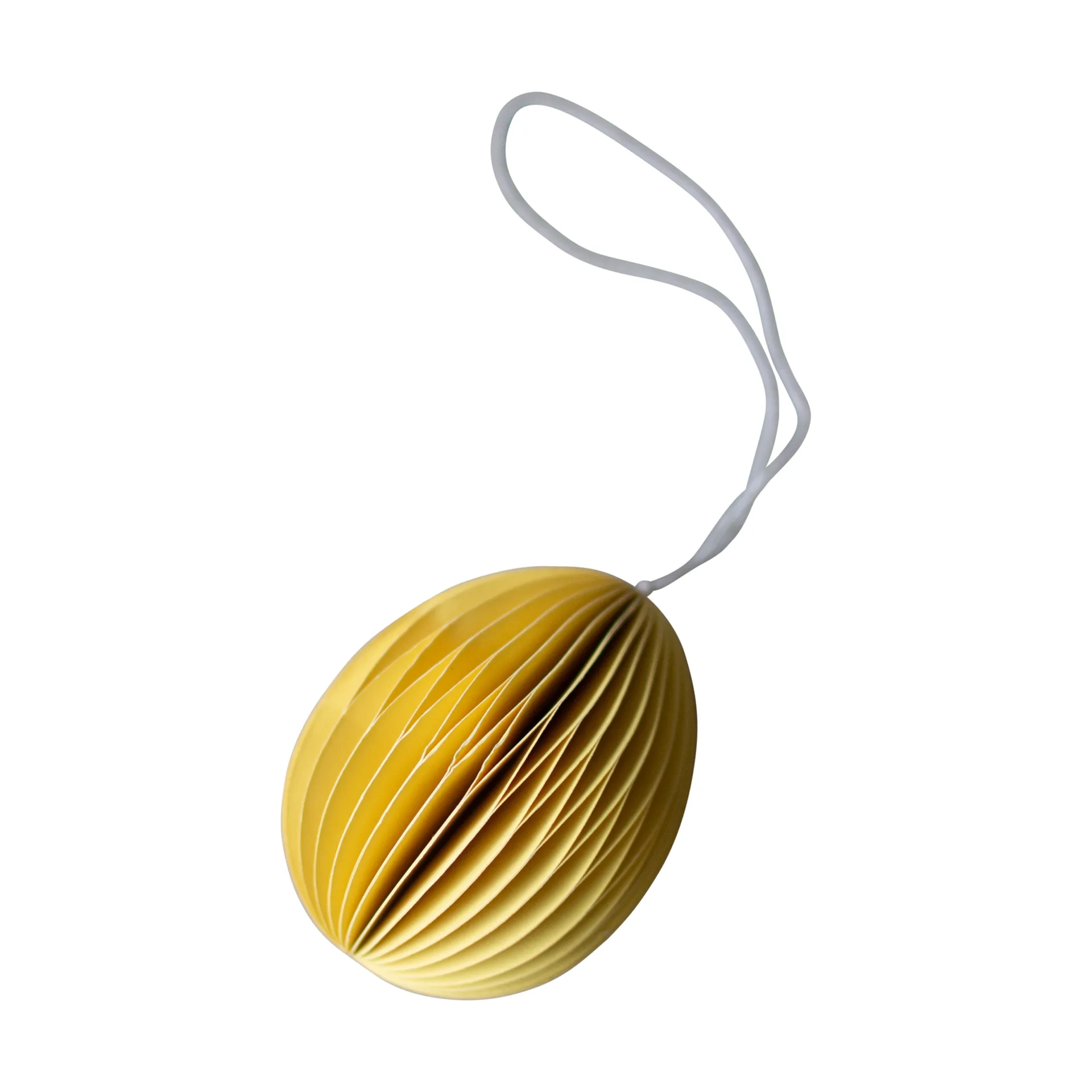 Ovoid paashanger papier 7 cm, Yellow DBKD