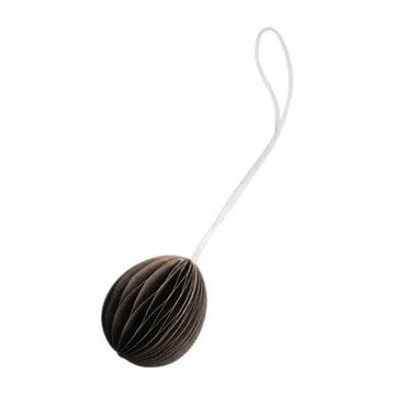Ovoid paashanger papier small 4 cm - Brown - DBKD
