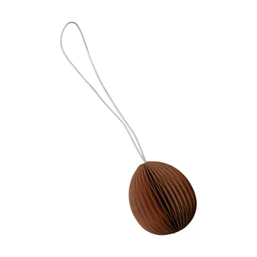 Ovoid paashanger papier small 4 cm - Terracotta - DBKD