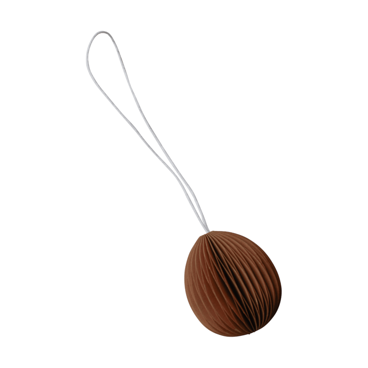 Ovoid paashanger papier small 4 cm, Terracotta DBKD