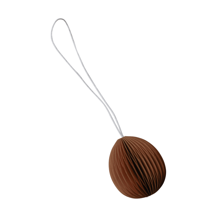 Ovoid paashanger papier small 4 cm - Terracotta - DBKD