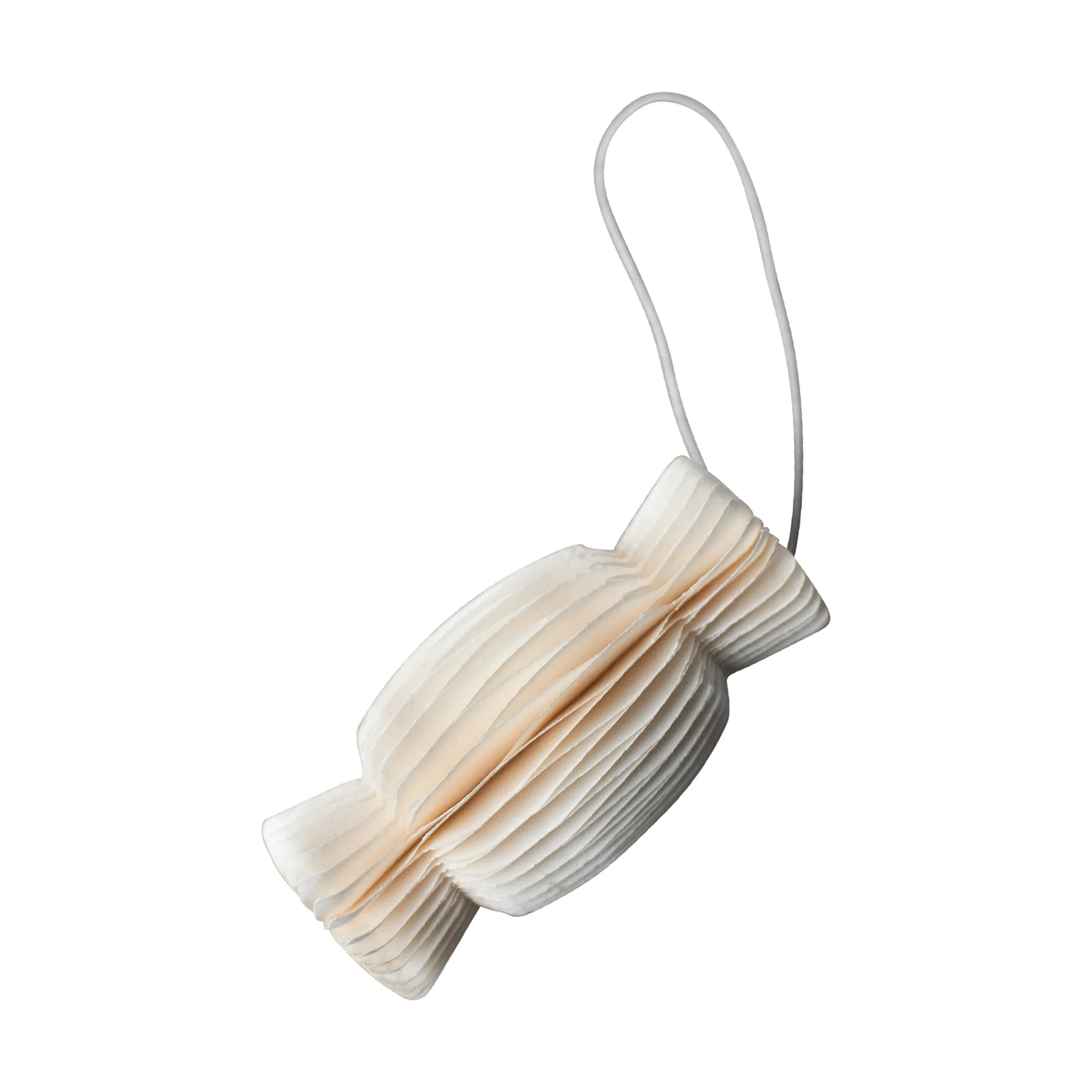 Paper candy kersthanger, White DBKD