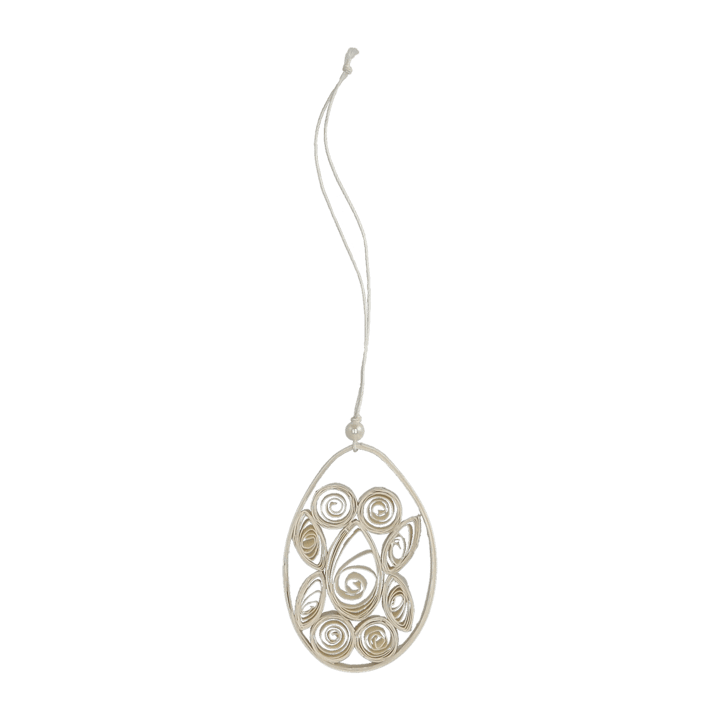 Paper egg paashanger - Wit - DBKD